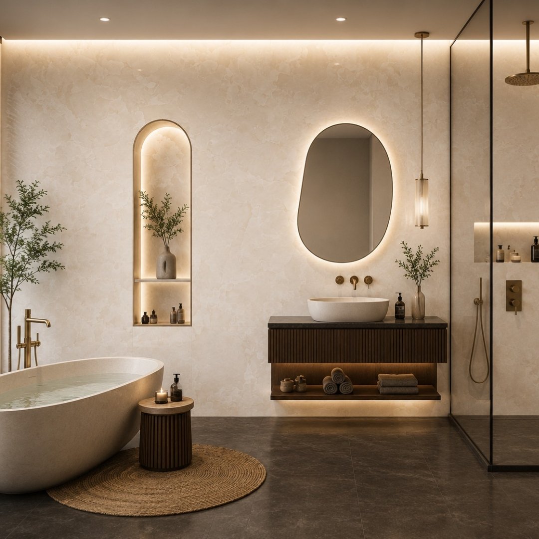 AL Petal Onyx Beige Marble - My Home Studio
